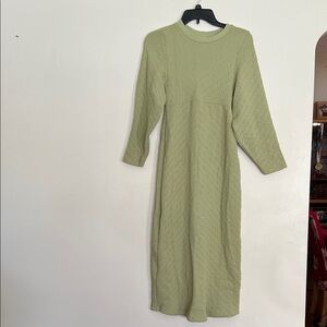 Free People Olive Long Sleeve Dress